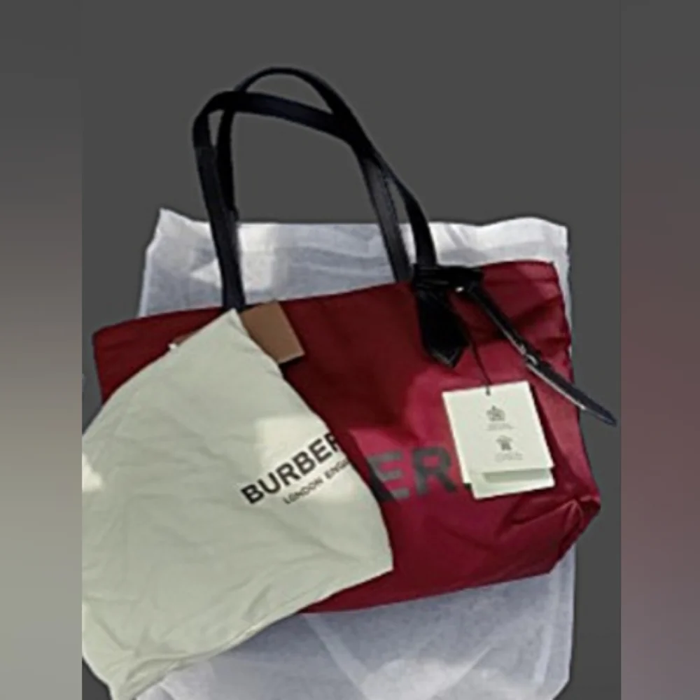 Burberry Logo Tote Bag